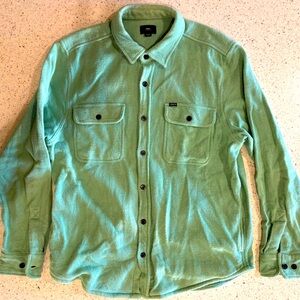 OBEY men’s Large shacket! Very warm, unlined super thick woven green fabric.